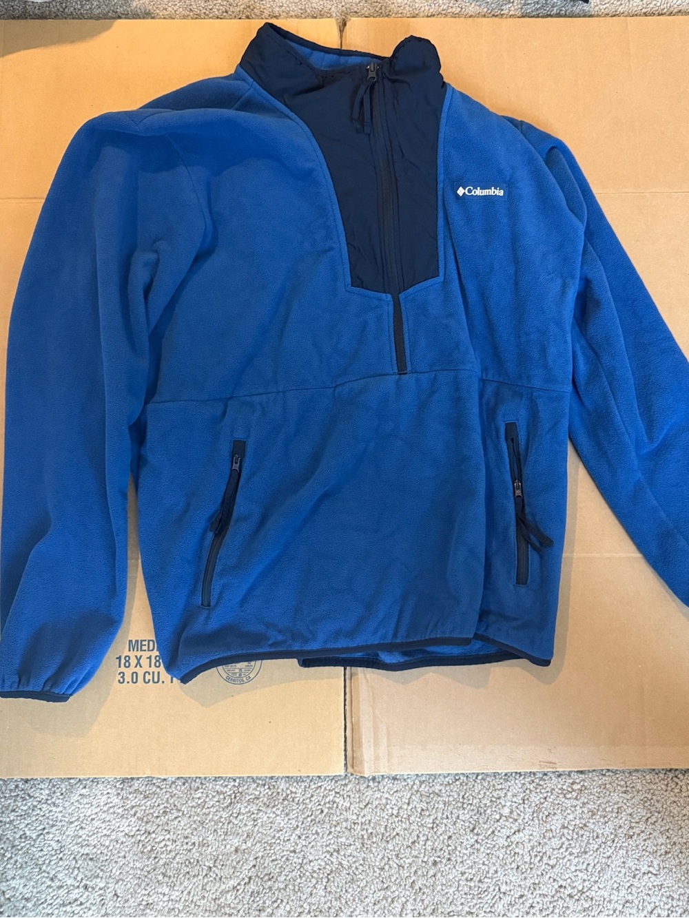 Columbia Kids Blue Half-Zip Fleece Pullover